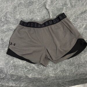 Under Armour Charcoal and Black Shorts - size S